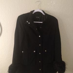 Express black winter coat